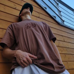 POLSKI SZELEST T-Shirt Logo Brown